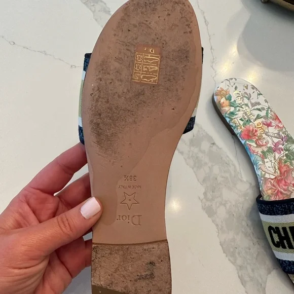 Christian Dior dway slides 38.5 - Picture 3 of 5